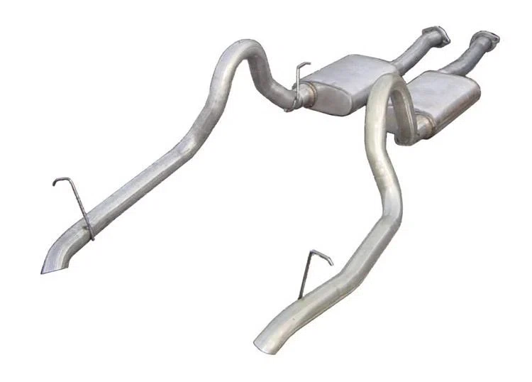 Cat Back Exhaust System 87-93 Mustang GT Split Rear Dual Exit 2.5 in